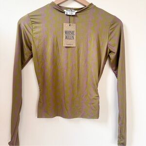 Maisie Wilen Body Shop Top Purple NWT XS $380